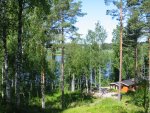 The view from the front porch of our cabin