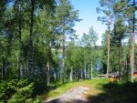 Another view from the porch looking out over the private sauna