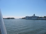 The view towards the Silja terminal