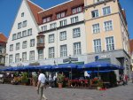 Tallinn - Some street cafes in the old town square